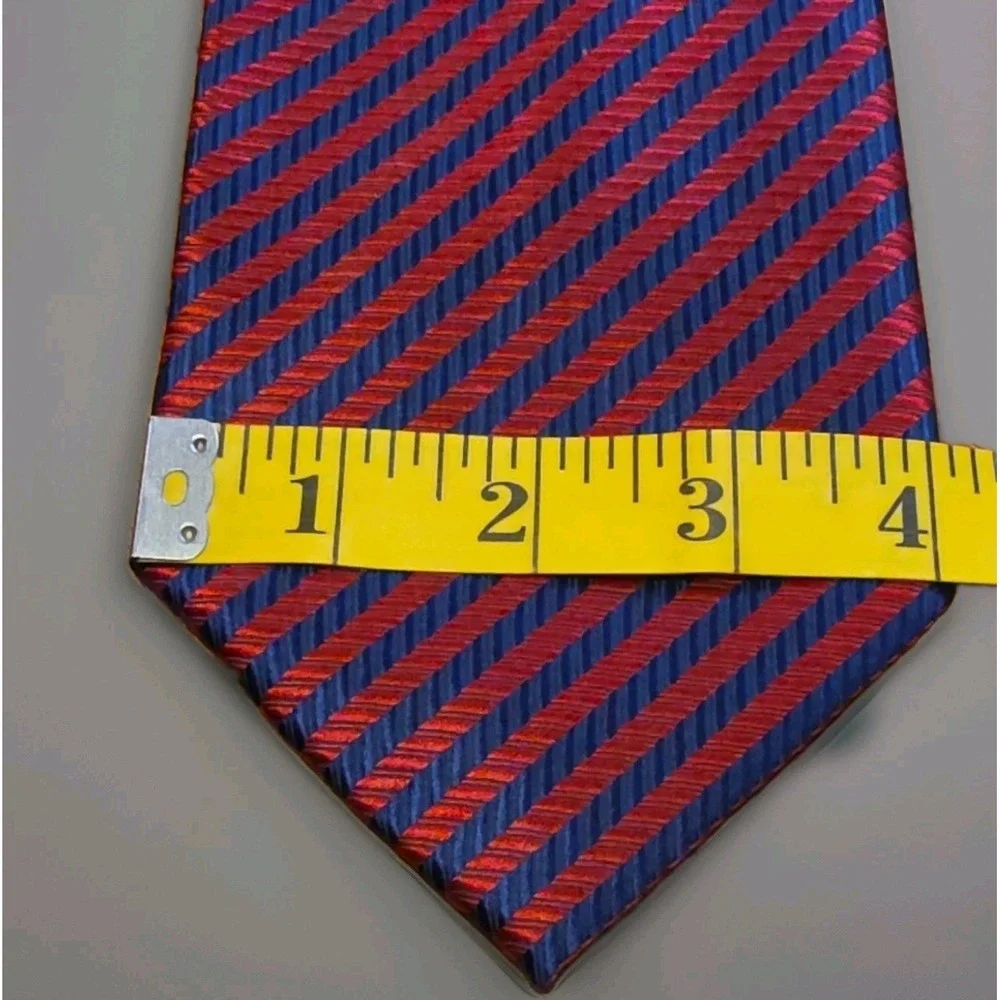 Ermenegildo Zegna Silk Jacquard Rep Stripe Wide 4